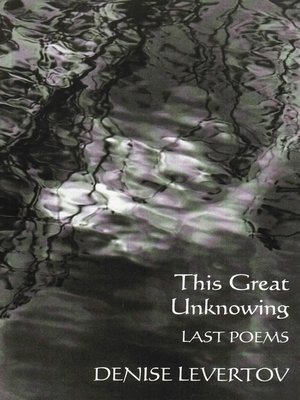 cover image of This Great Unknowing